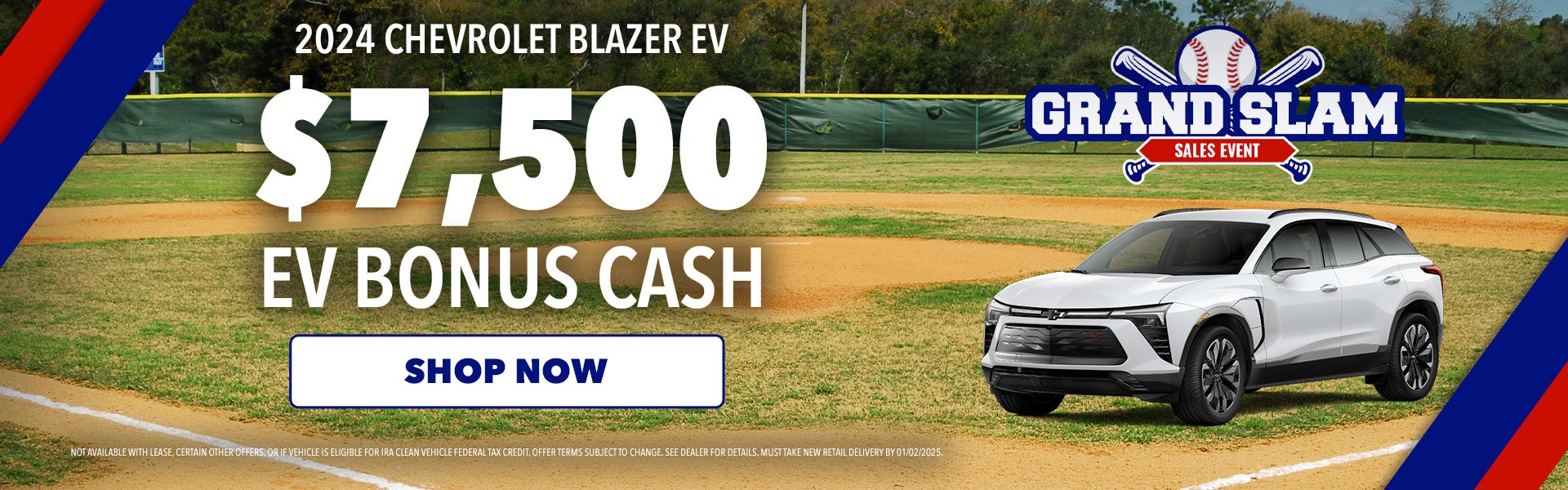 $7,500 bonus cash on 2024 Chevrolet Blazer EV